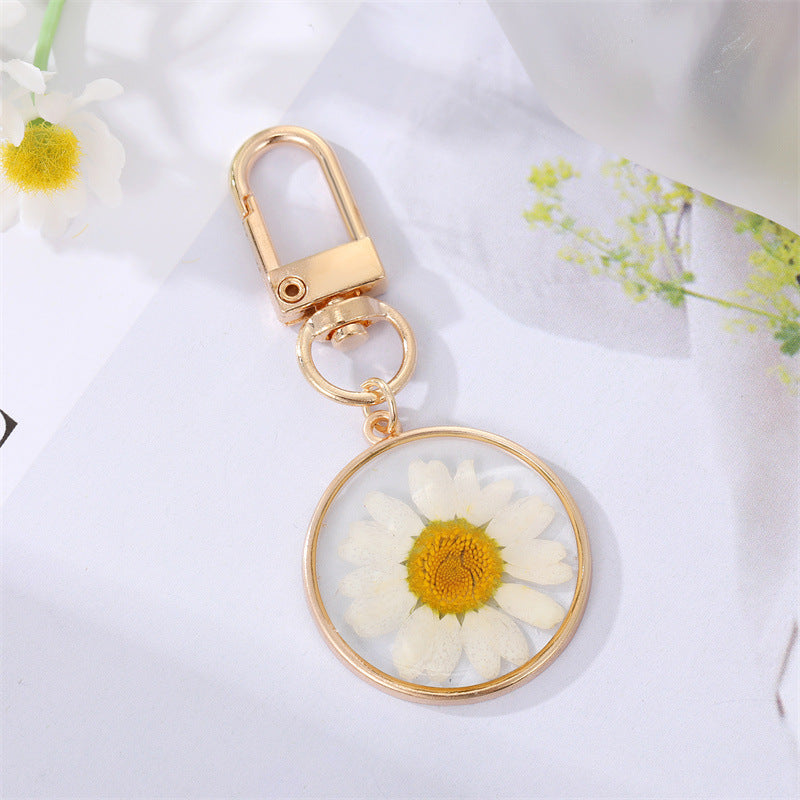 Wholesale Color Drip Oil Mushroom Feather Alloy Keychains